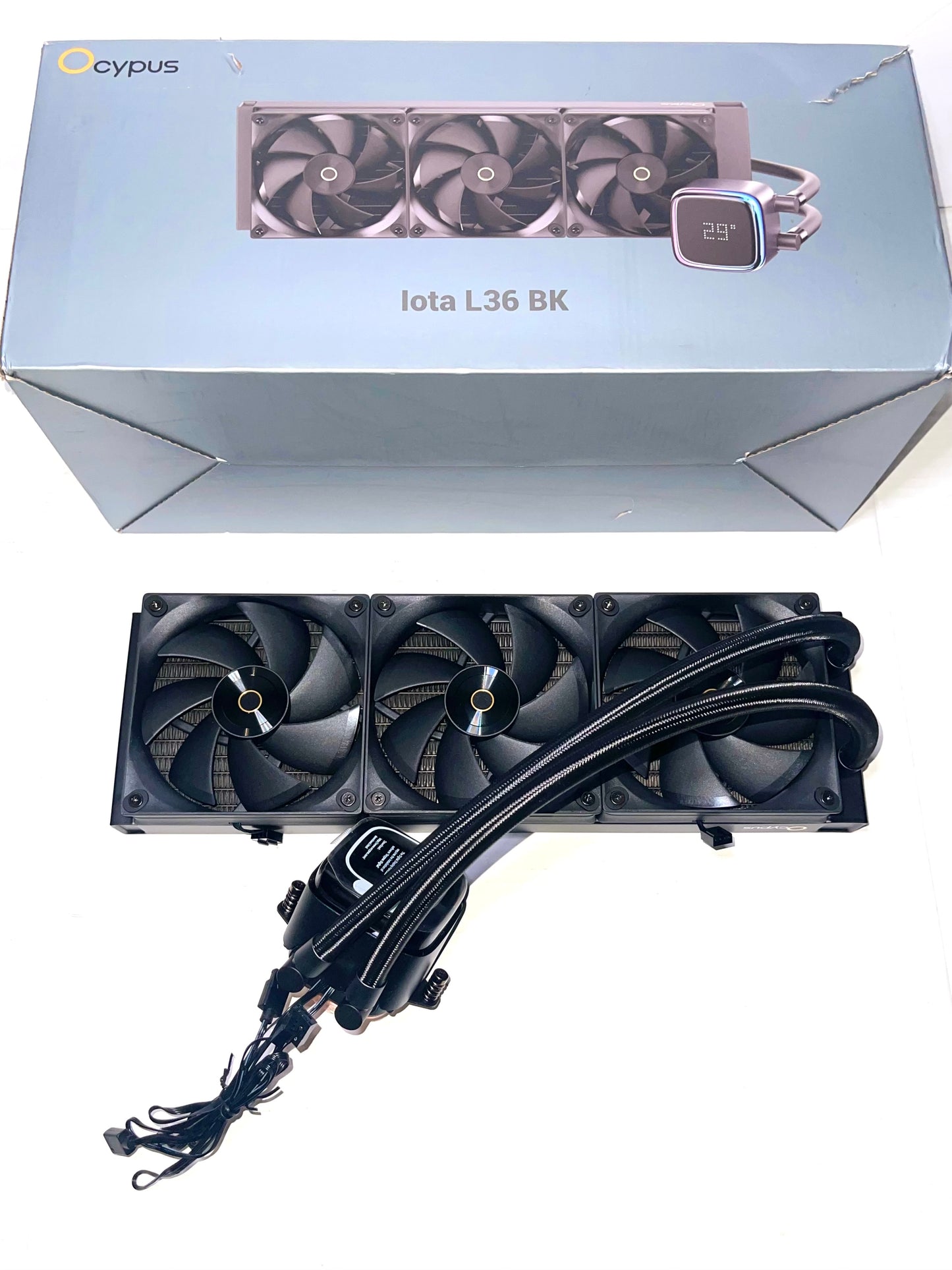 Iota L36 BK AIO CPU Cooler Liquid 360mm Temp Digital Display,ARGB Aluminum PUMP