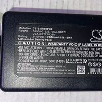 2600mAh / 56.16Wh Replacement Battery for Samsung DJ96-00193E, VCA-RBT71, PowerBo