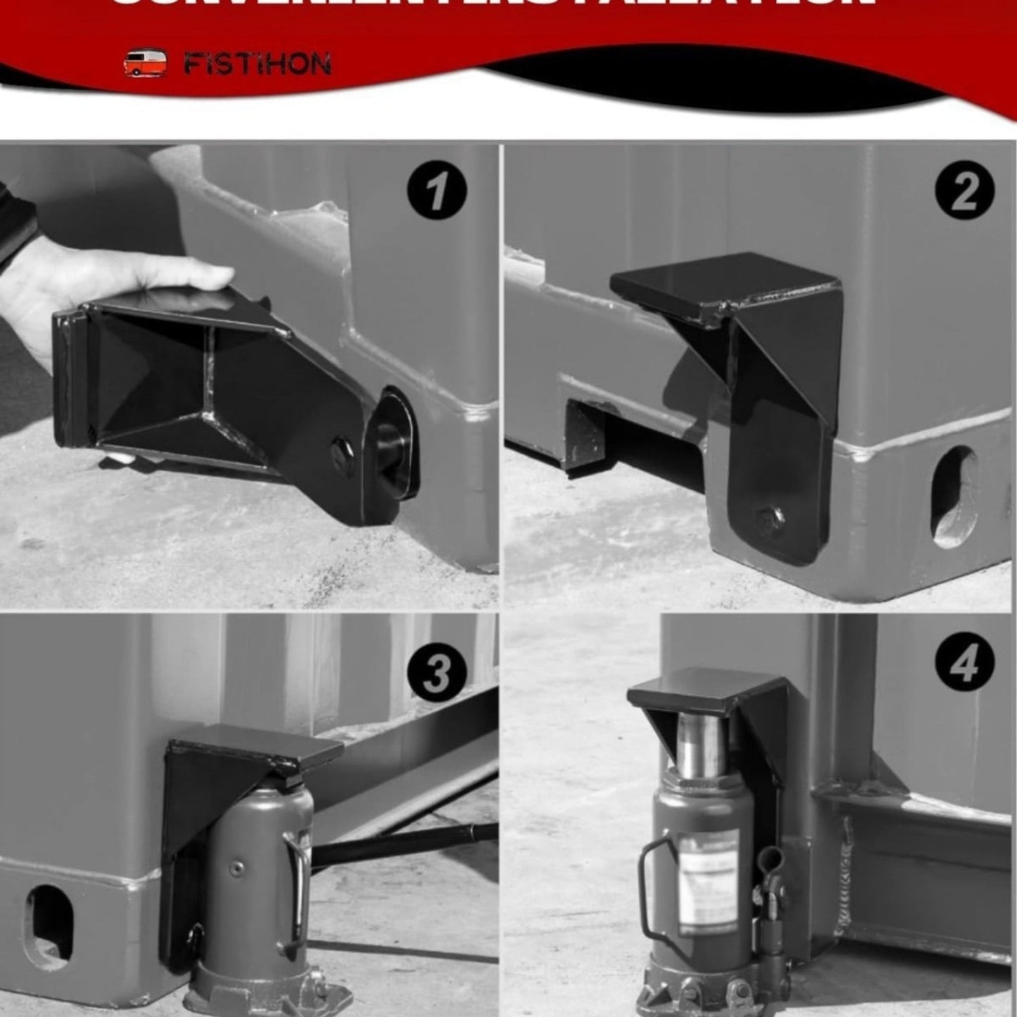 Shipping Container Jack Lug, with Limiter, Shipping Container Jack Lifter, Shipping Container Accessories Attachment - Storage Container Leveler Booster, 2PK