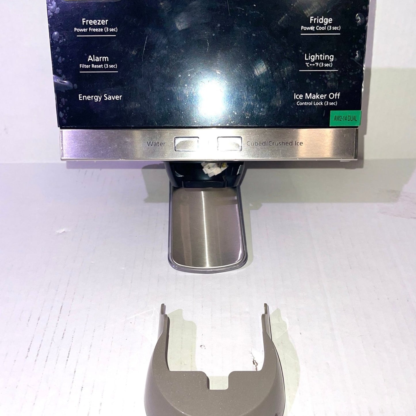 Samsung DA97-12283A Refrigerator Dispenser Cover Genuine Original Equipment Manufacturer (OEM) Part Oem part # DA97-11332S