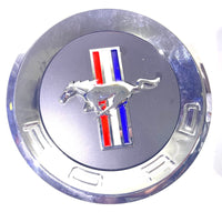 2009-2012 Ford Mustang Rear Trunk Deck Lid Faux Gas Cap Chrome Emblem OEM NEW
