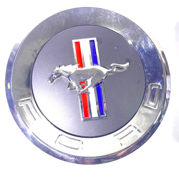 2009-2012 Ford Mustang Rear Trunk Deck Lid Faux Gas Cap Chrome Emblem OEM NEW