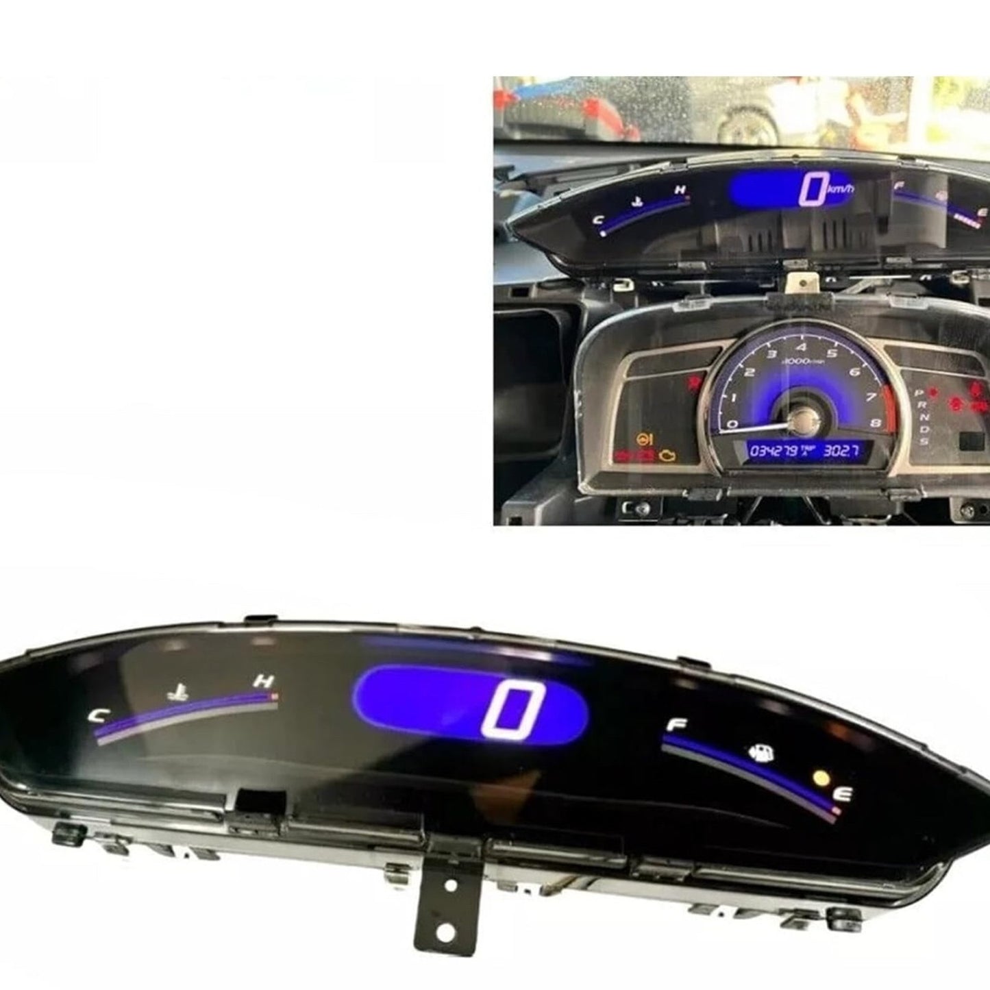 Speedometer Upper Dash Display Gauge Instrument for Honda Civic (2006-2011) 8th
