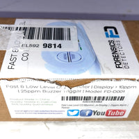 Fast Low Level CO Monitor by Forensics | Offices, Classrooms, Home, Retail | > 10ppm Display | 25ppm Alarm