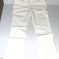 Wrangler Ultimate Riding Jean Women Q-Baby Mid Rise Boot Cut SZ 33 / 15-34 WHITE