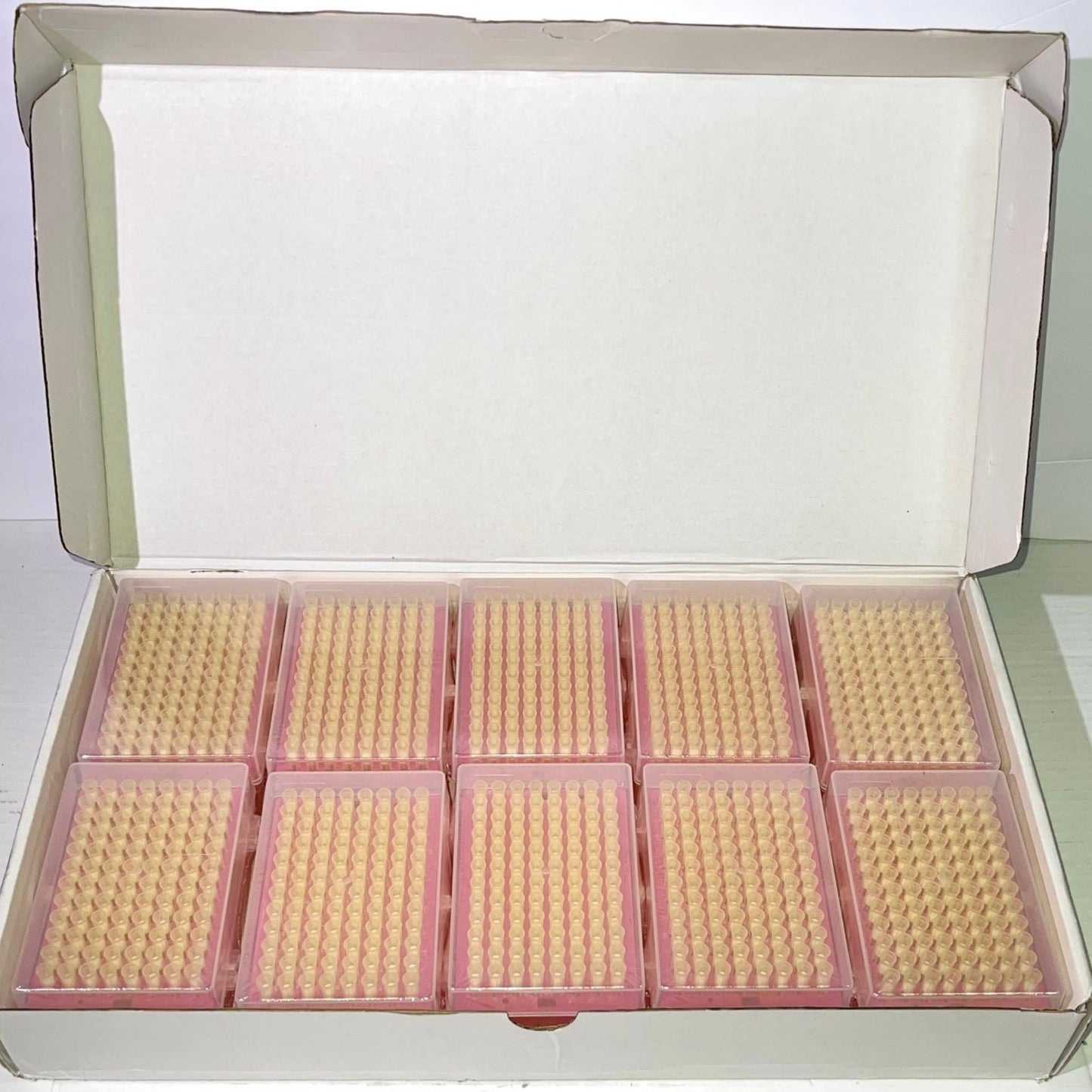 MUHWA 200 µL Filtering Pipette Tips, 200ul Universal Steriled Filter Pipette Tips, DNase and RNase Free - 10 Racks, 960 Tips