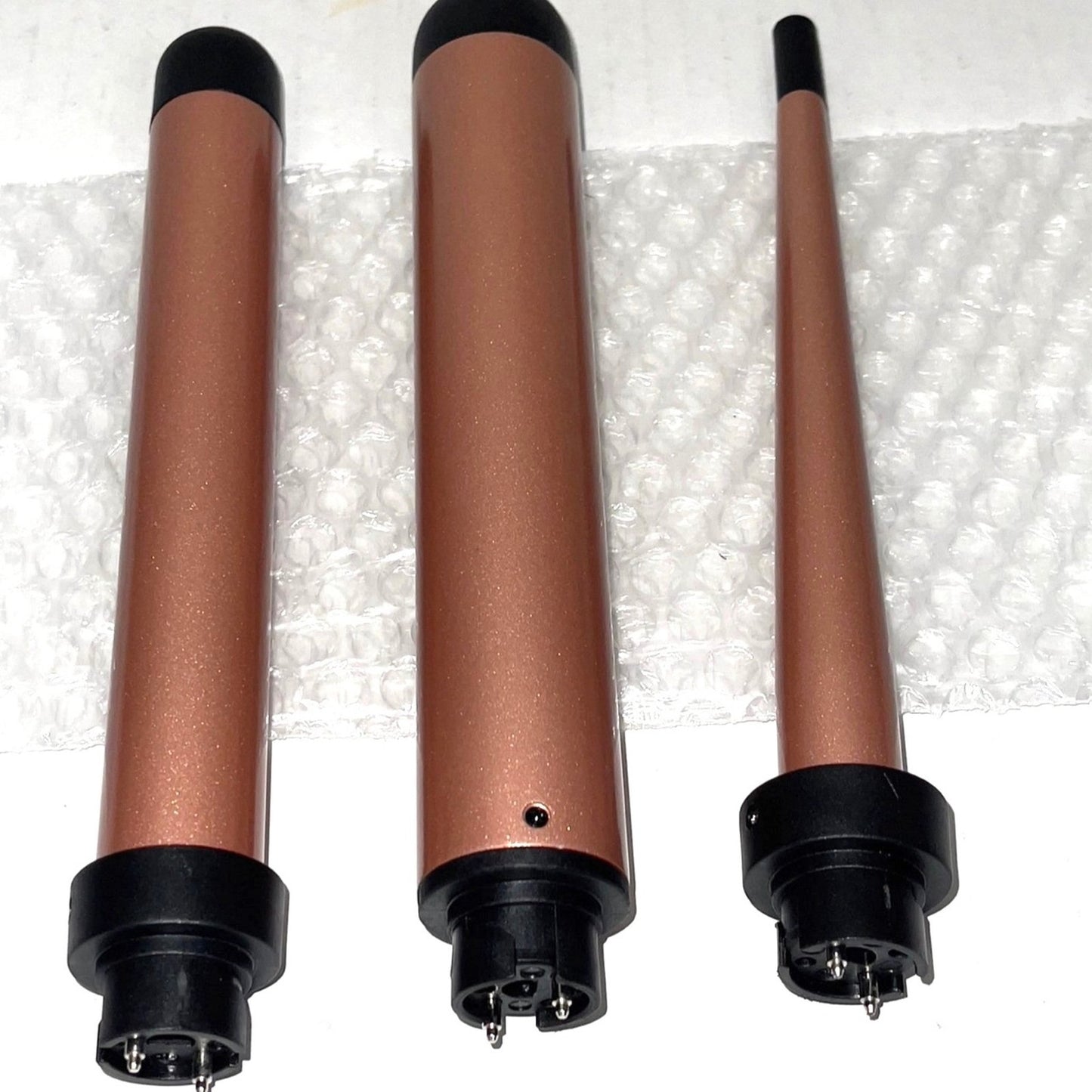 5-in-1 Ceramic Curling Iron Set 3 Barrels Flat Iron & Crimper Fast Heat 2 Temps Glove & Clip