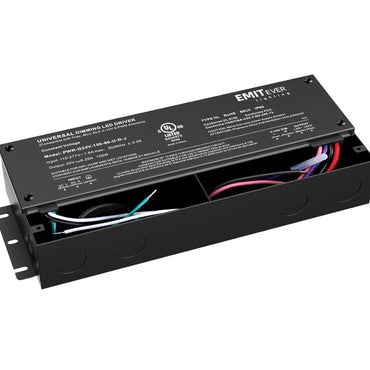 EMITEVER Dimmable Led Driver, 150W AC 110V-277V to DC 24V Transformer, 5-in-1 Dimming: ELV/MLV/TRIAC / 0-10V / 1-10V / 10V PWM/Potentiometer, Waterproof IP67 and UL Listed