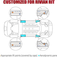 Jack Puck for Rivan R1s R1t Lifting Jack Pads for Rivian R1t R1s Floor Jack Lifting Magnetic Jack Puck for R1S/R1T 4PK Zippered Case 4 Gen - Red