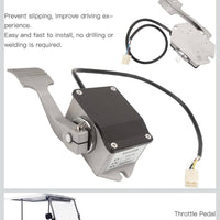 RJSQ 001 Metal Throttle Pedal 0 to 5V Accelerator Throttle Pedal Replacement for EV Cart