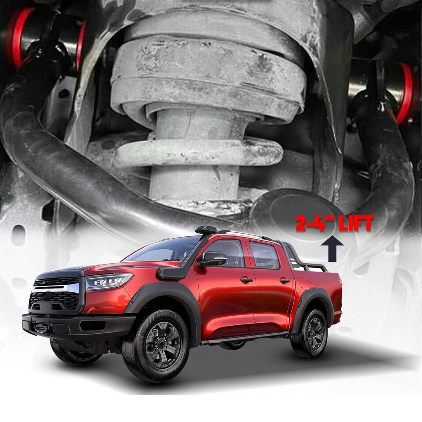 Front Upper Control Arms for 2003-2024 Toyota 4Runner, 2007-2014 FJ Cruiser, 2003-2009 Lexus GX470, 2010-2023 Lexus GX460, 2-4" Lift Tubular Control Arm, Replacement OEM Suspension Arms