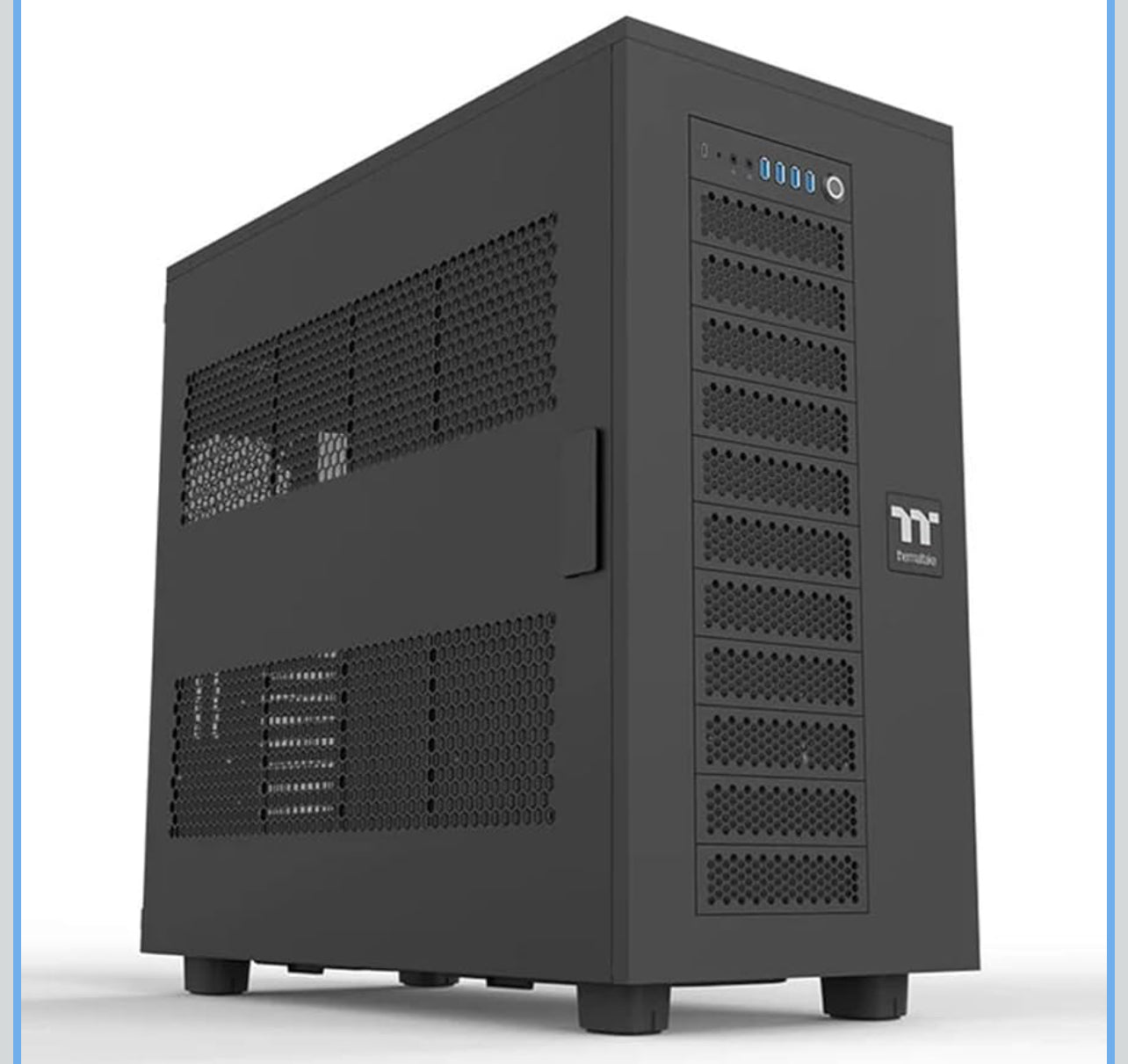Thermaltake AX700 Super Tower; SSI-CEB/SSI-EEB/XL-ATX/E-ATX; 560mm Radiator Support; 360mm-630mm GPU Clearance; Support for up to 18x 3.5 or 2.5"; Supports 2X 5.25; CA-11B-00F1NN-00

Brand Thermaltake
Motherboard Compatability Extended ATX, Server ATX, AT