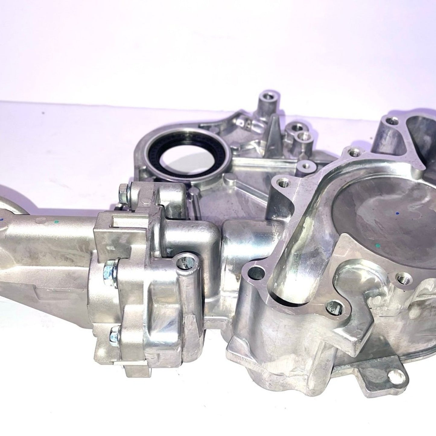 Timing Cover Oil Pump for Ford F150 Pickup Cougar Van Freestar Monterey Mustang Thunderbird Windstar Engine Timing Chain Oil Pump Cover Assembly Replacement TC232EN EQ-TC232EN