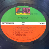 Foreigner VINYL RECORD 1977 SD 19109 Atlantic SD 18215, stereo LIKE NEW CONDITION