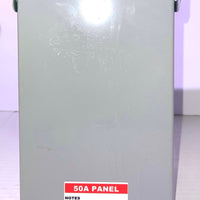 50 Amp Spa Panel, IP 65 Outdoor Breaker Box, 50 Amp GFCI Breaker for Hot Tub, Swimming Pools, 240V 1 Pole 3 Wires, Meeting NEMA 3R Standards for Outdoor Indoor