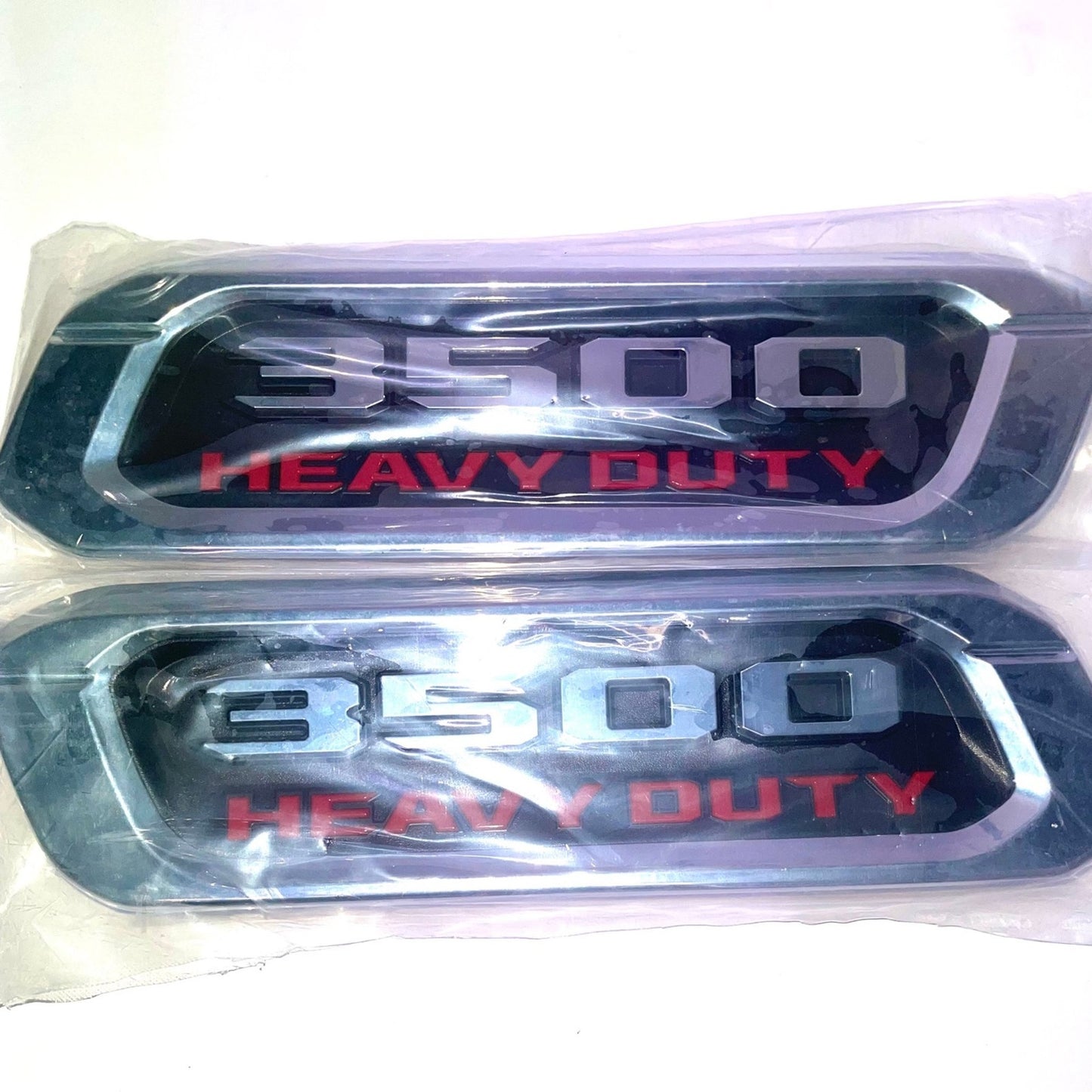 Fender Emblems 3500 Heavy Duty Left Right Side Badges Hood 68362221AB 68362220AB 2019-2022 (Chrome)