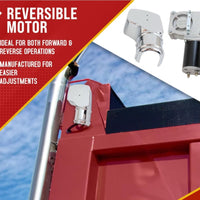 Tarp Motor Dump Truck Tarp Systems Chrome Cover 900W 90:1 12VDC / 43 AMPS / 50 R