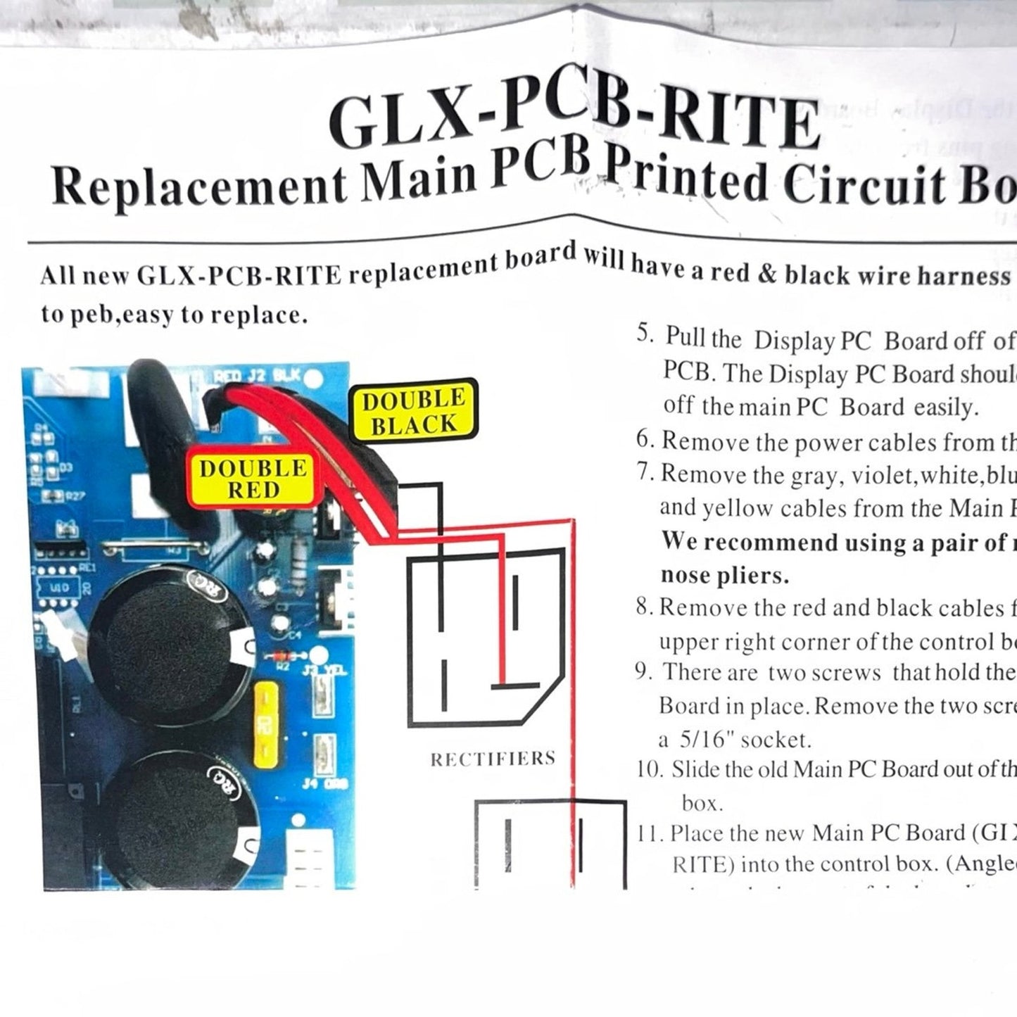 Hayward GLX-PCB-RITE Main PCB Printed Circuit Board For Hayward Goldline AquaRit