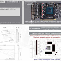 BYKSKI FULL COVERAGE GPU WATER BLOCK & BACKPLATE FOR ZOTAC GAMING GEFORCE 4070TI