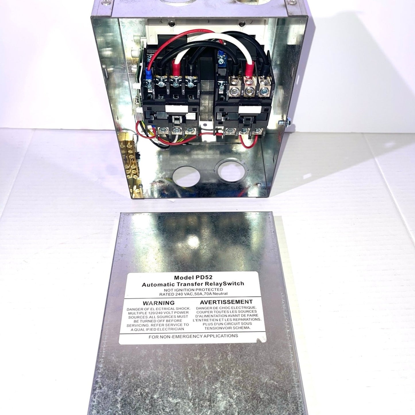 50 AMP Automatic Transfer Switch for RV Outdoor Speedboats 120/240 VAC Generator Applied to RV, Speedboats, 120/240 Volt Power Sources