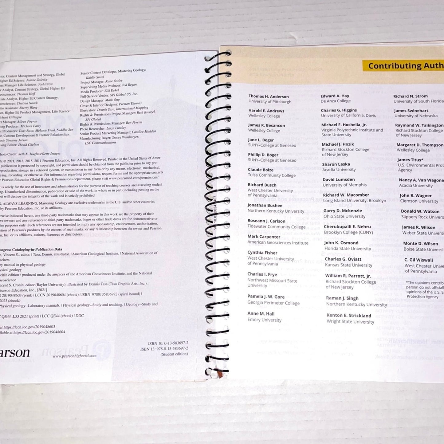 Laboratory Manual in Physical Geology
ISBN-13: 978-0135836972, ISBN-10: 01358369