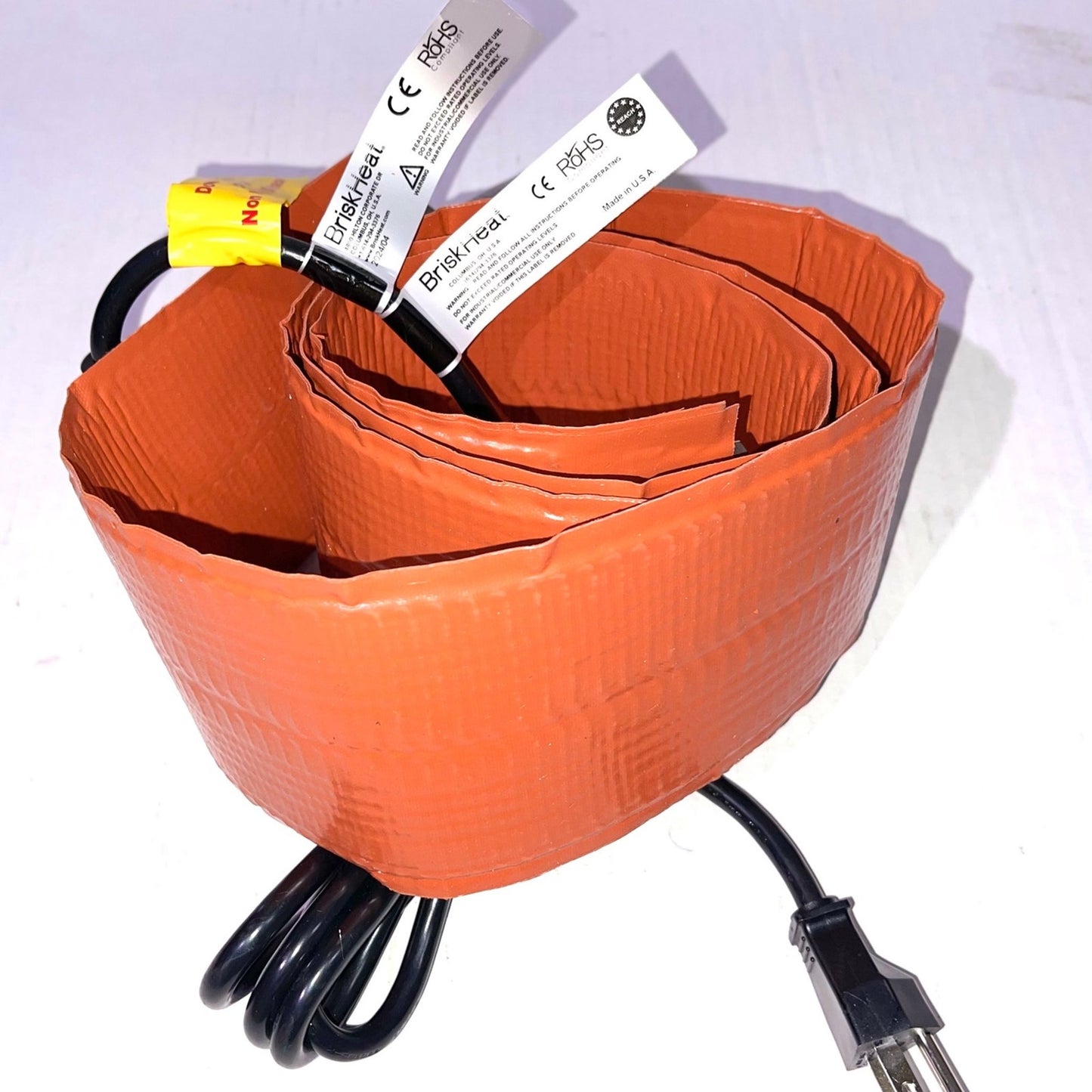 BriskHeat Drum Pail Heater Silicone Heating Blanket Controller SRL12241PADJB, 50-425F, 12x24 Size, 120 Volt, 720 Watt