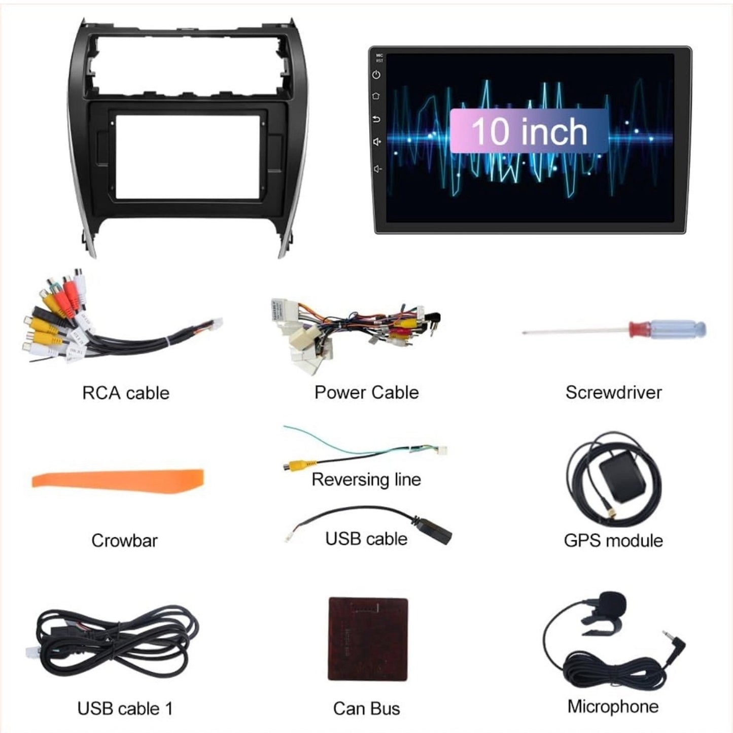 Android 13 [2GB+32GB] Car Radio for Toyota Camry 2012- 2014, 10” Touch Screen GP