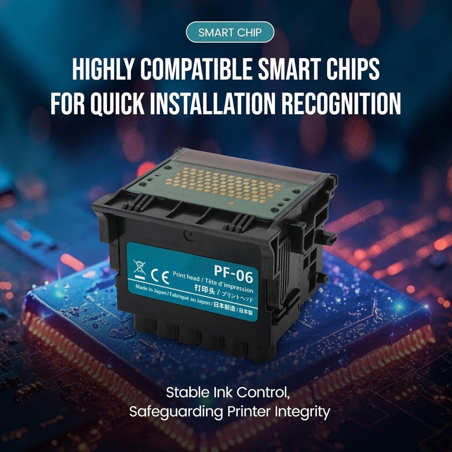 PF-06 PF06 Print Head Printhead for Canon TA-20, TA-30, TA-5200, TA-5300, TM-200, TM-205, TM-300, TM-305, TM-5205, TM-5305, TX-2000, TX-3000, TX-4000, TX-5200 (PF 06) Ibello