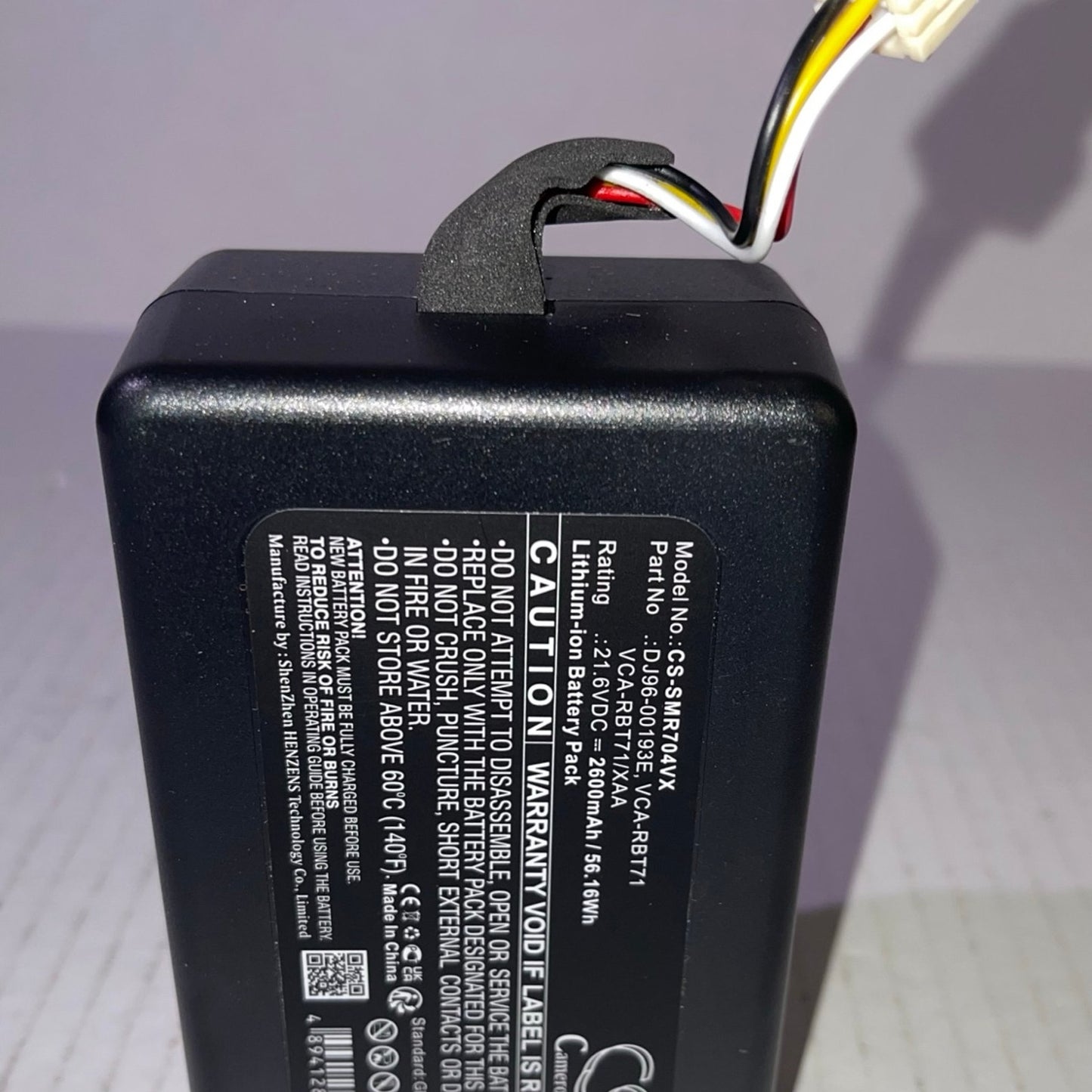 2600mAh / 56.16Wh Replacement Battery for Samsung DJ96-00193E, VCA-RBT71, PowerBo