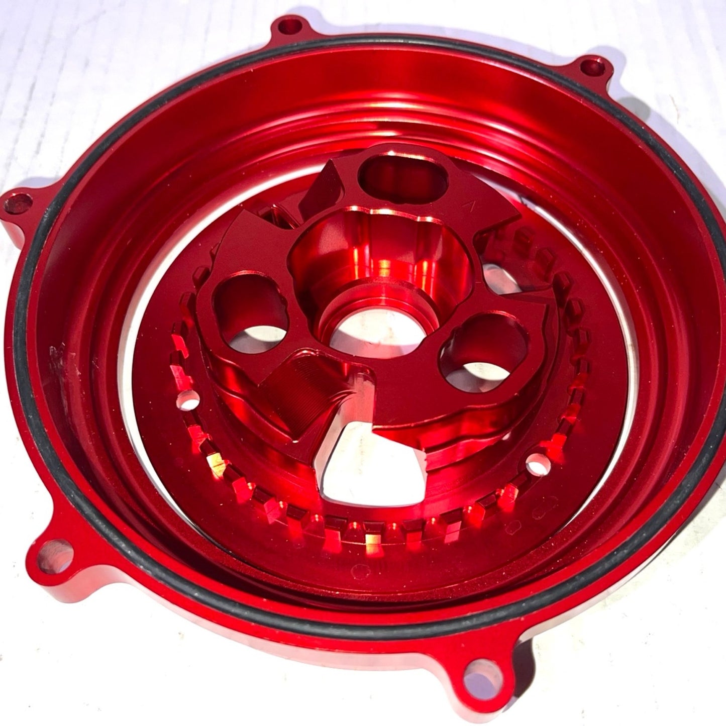 Motorcycle Clutch Cover Engine Protection Protector Cover for Panigale 959/1199/1299 V2 V4 Mo