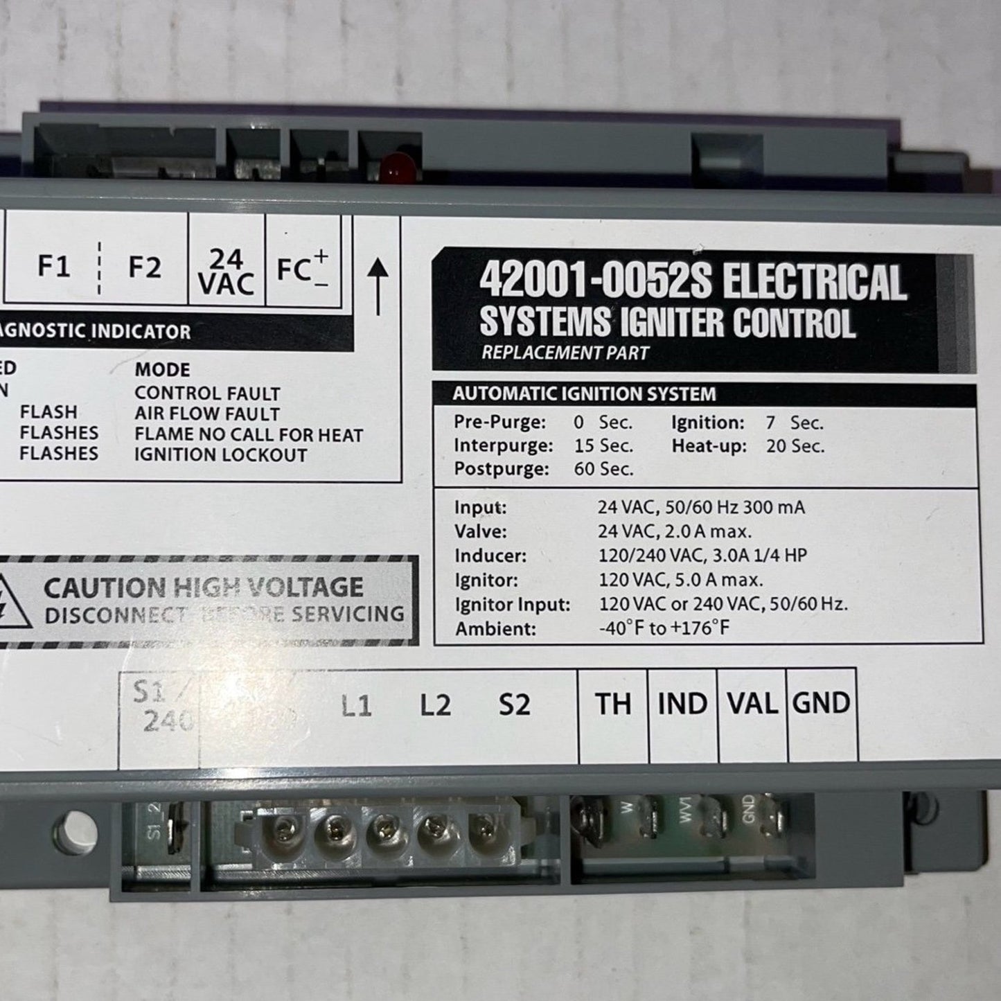 42001-0052S Igniter Control Module Replacement Parts Kit Fit for MasterTemp & Sta-Rite Max-E-Therm Swimming Pool and Spa Heater Electrical Systems
