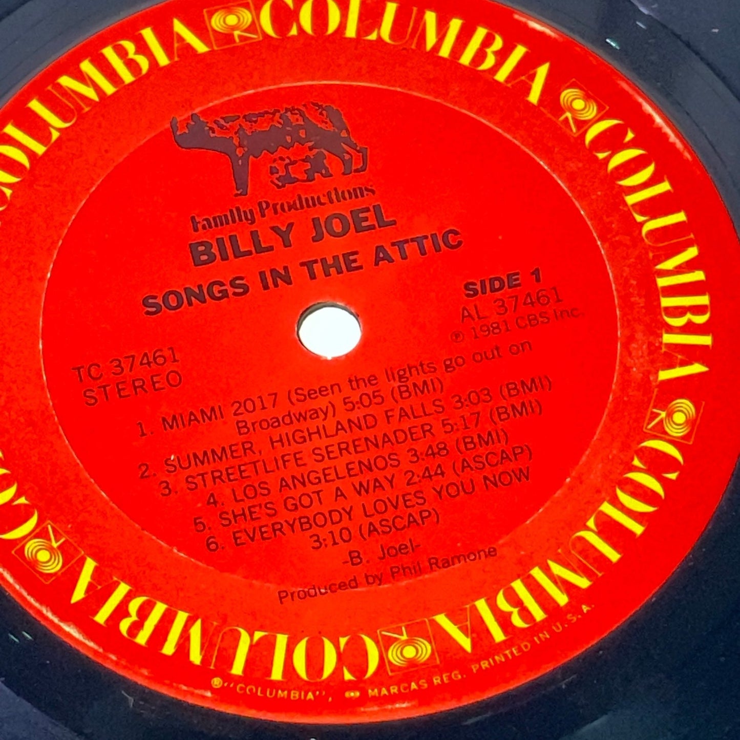 Billy Joel - Songs In The Attic - CBS - TC 37461 1981 LP ALBUM Netherlands 1981