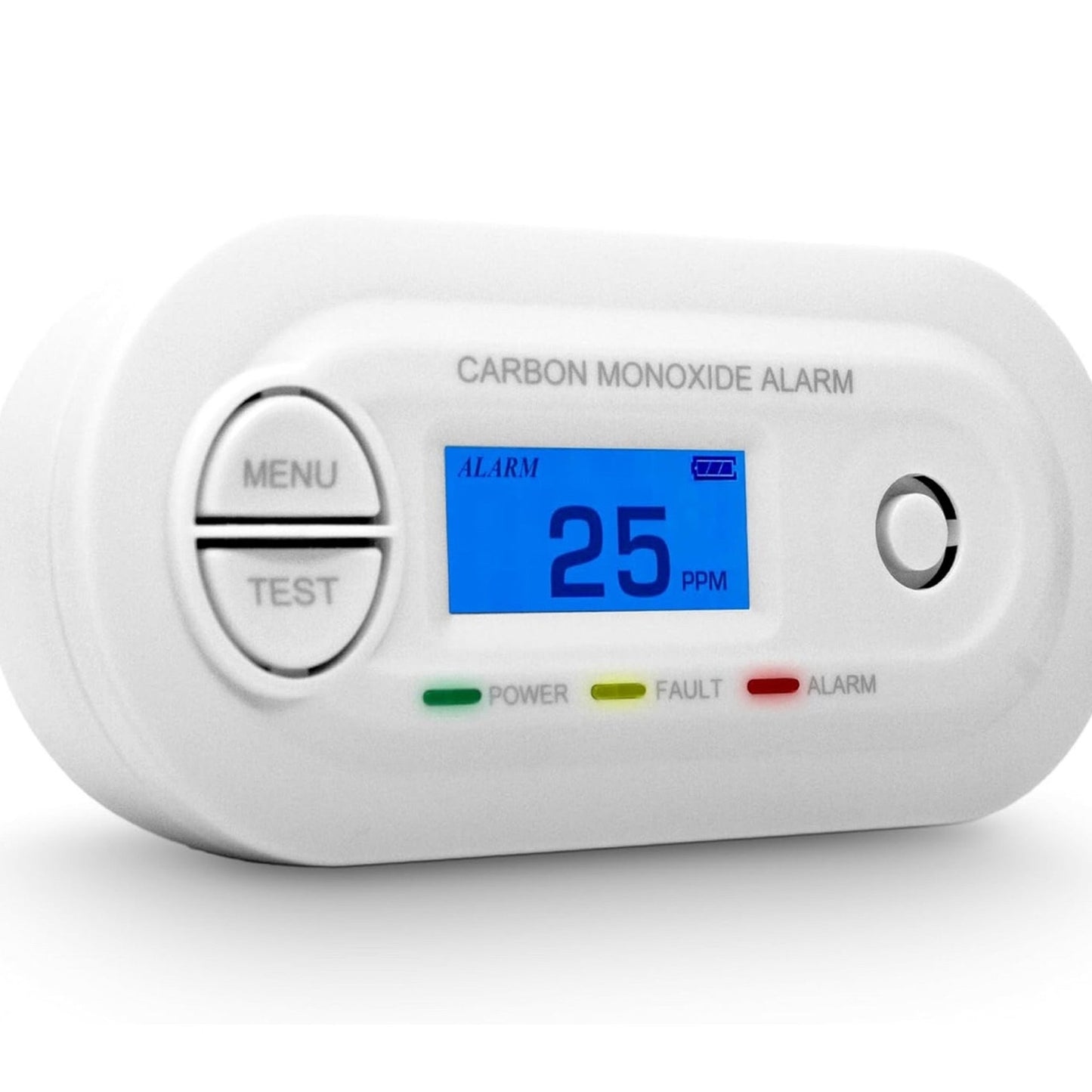 Fast Low Level CO Monitor by Forensics | Offices, Classrooms, Home, Retail | > 10ppm Display | 25ppm Alarm