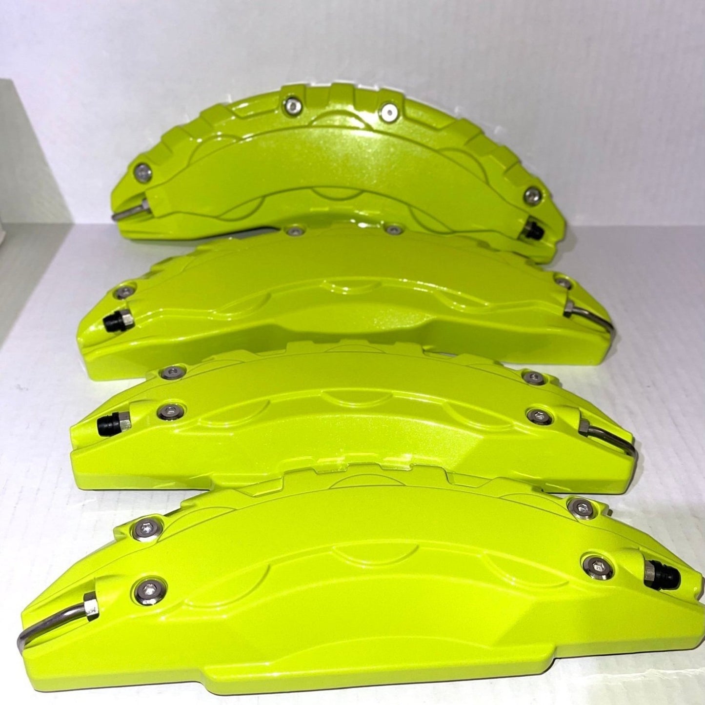 Caliper Covers 4 TESLA Model Y GREEN Accessories, 2020-2023 18 19” Wheel Hub Front and Rear Brake Caliper Cover