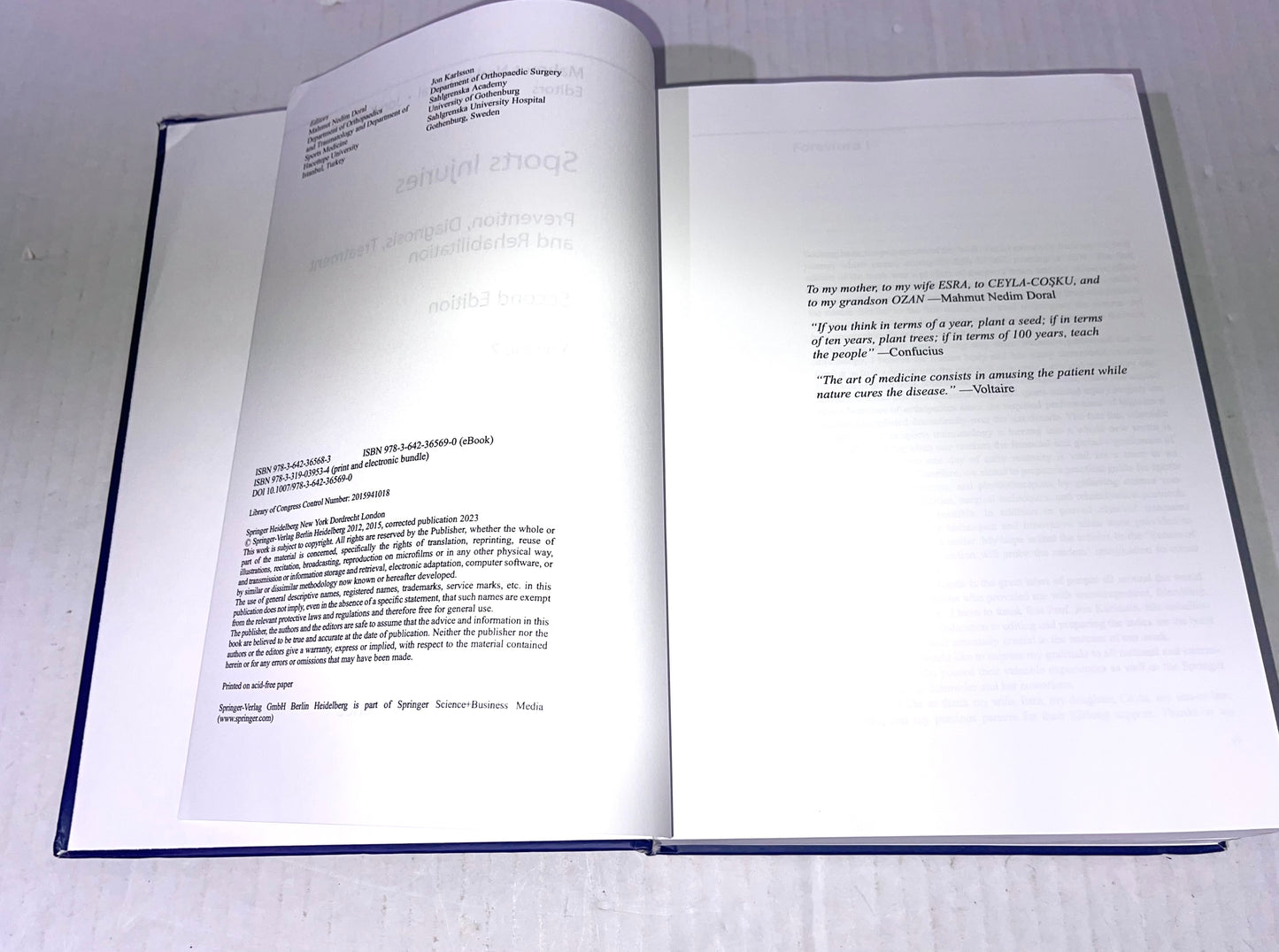 Sports Injuries Prevention, Diagnosis, Treatment & Rehabilitation
Volume 2-4 Second Edition Springer Reference VOLUME 2, 3 & 4