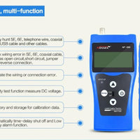 Network Cable Tester NF-388 Measure Length Continuity Test Wire Tracker RJ45 RJ11 Ethernet Cable Tester