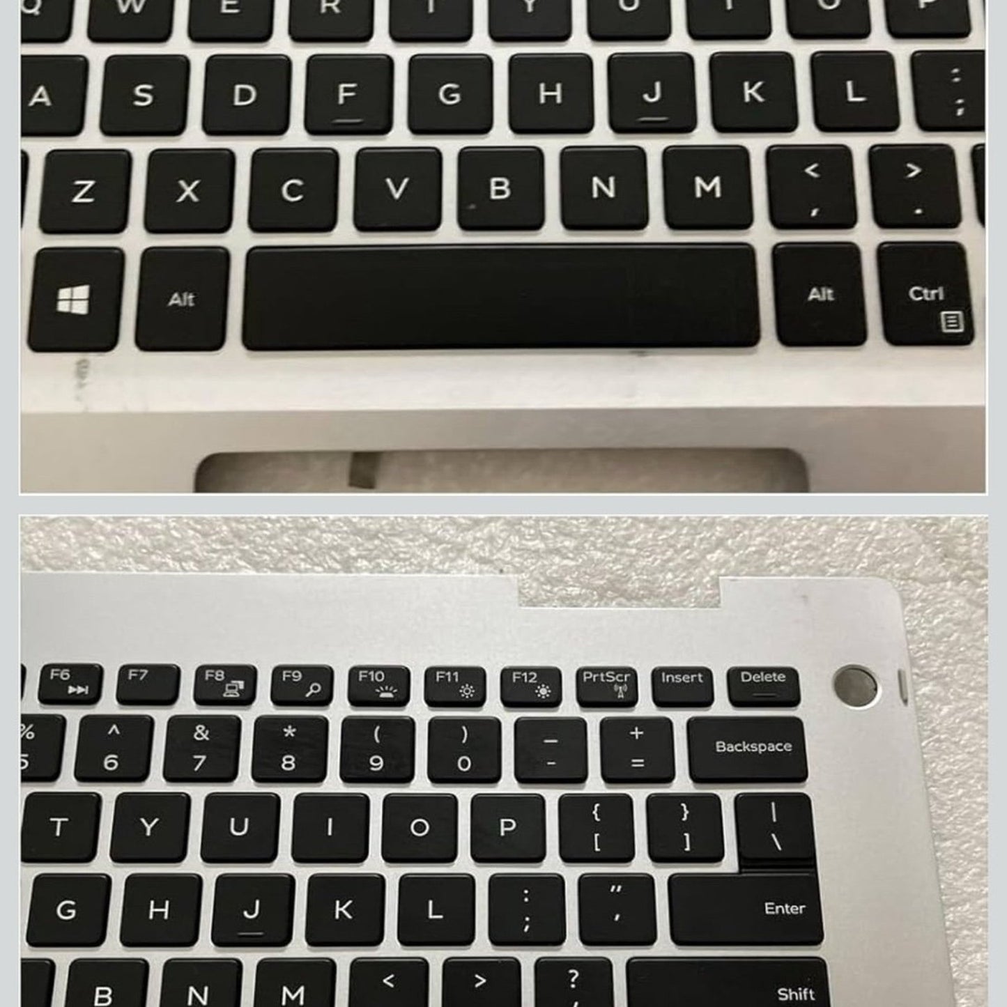 Laptop Upper Case Palmrest Backlit Keyboard Assembly Part for Dell Inspiron