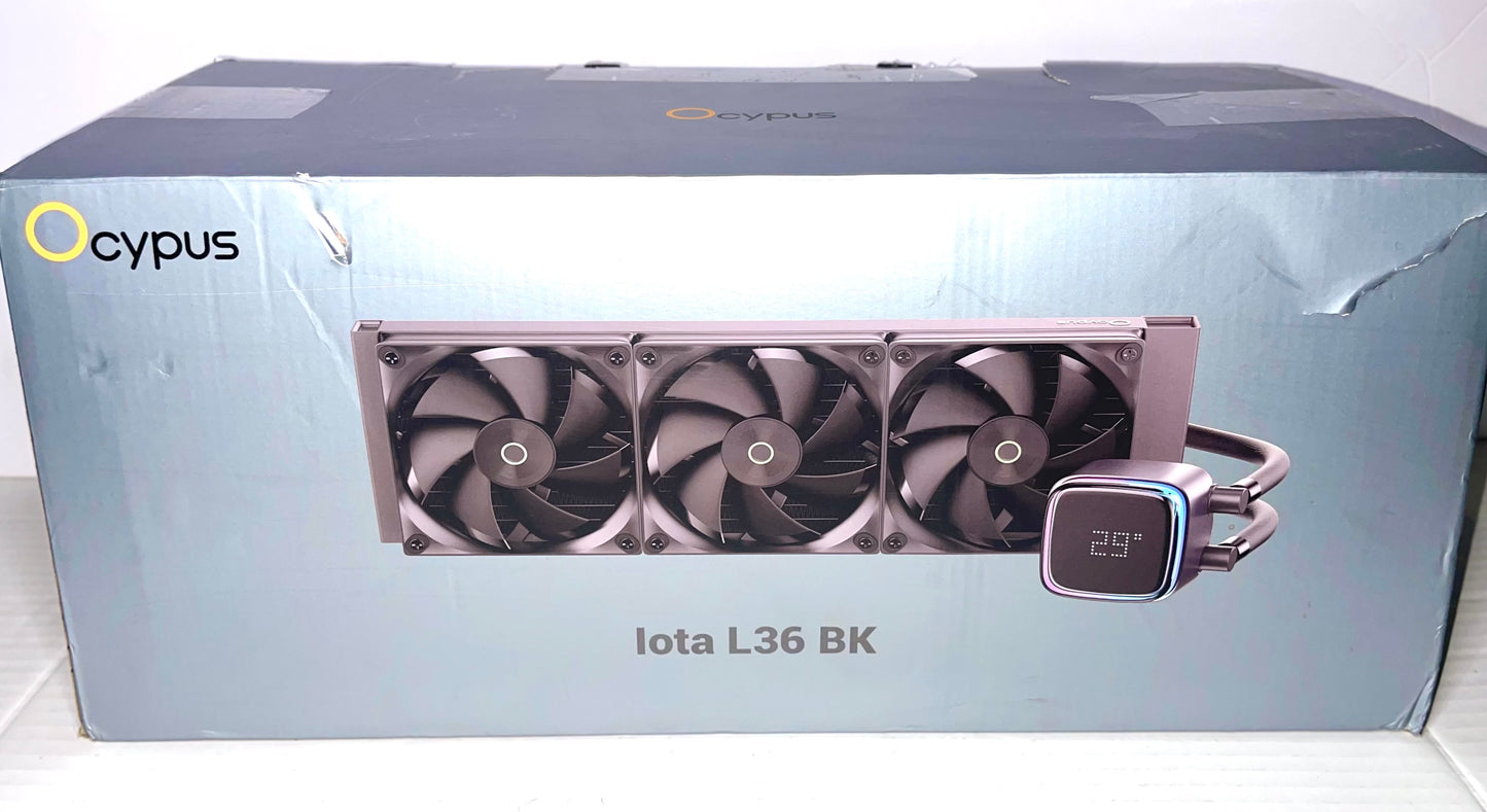 Iota L36 BK AIO CPU Cooler Liquid 360mm Temp Digital Display,ARGB Aluminum PUMP