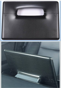 Tesla Model3 Y Car Central Control Sticker Door Window Button Column Shift Real Carbon Fiber Patch 2017-2023(Matte Carbon