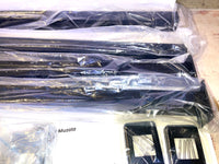 Muzata 15-20FT Modular Black Cable Railing Kit 36” 4 Level Post Kit Complete Set Cable Railing System For Decks Length Adjustable Easy DIY With Paper User Guide (No Handrail) RWS2 BH4S