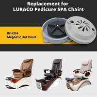 superbobi 5X BF-004 Pipeless Magnetic Jet Head Motor Replacement for LURACO Jet Motor Pedicure SPA Tubs Chair Part Magnetic Head (4 pin)