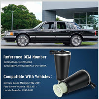 2X Rear Air Spring Suspension Bags Kit for Lincoln Town Car 1990-2011, Mercury Grand Marquis 1992-2011, Ford Crown Victoria1993-2008,3U2Z5580AA,3U2Z5580BA,6W1Z5560AA,FOVY5560A