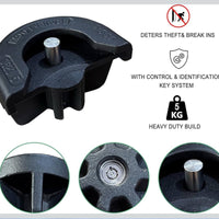 2 5/16” Trailer Lock,Heavy-Duty Anti Theft Trailer Hitch Lock Stainless Steel Locking Pin,Trailer Coupler Lock for Trailers RVs Trucks Boatsock,Heavy-Duty Anti Theft Trailer Hitch Lock Stainless Steel Lo