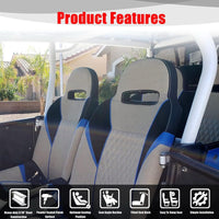 Goldfire RZR Seat ,Universal RZR Seat Lowering Base 1.5" Recline Seat Drop Brackets Mounts for Polaris RZR 800 / 900 / S 1000 / XP 1000 / XP Turbo /General Models