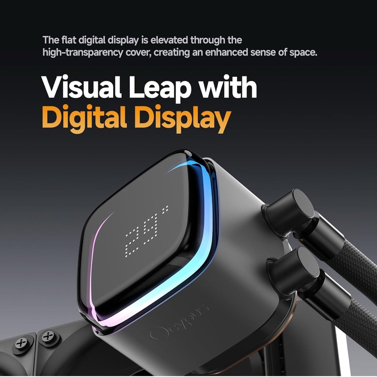 Iota L36 BK AIO CPU Cooler Liquid 360mm Temp Digital Display,ARGB Aluminum PUMP