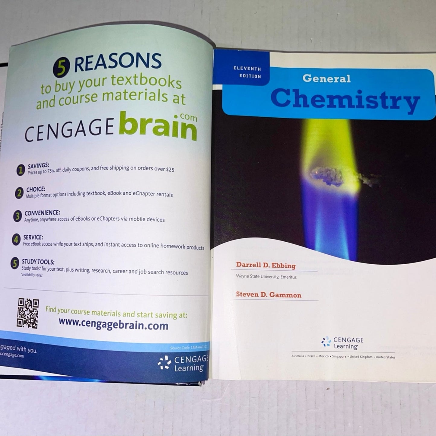 General Chemistry - Standalone book by Ebbing & gammon 11th Edition ISBN-13: 978-1305580343, ISBN-10: 1305580346