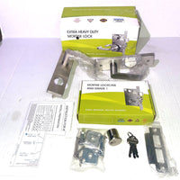 Commercial Heavy Duty Mortise Lock Escutcheon Plate Handle Set for Entrance/Office Front Door F20