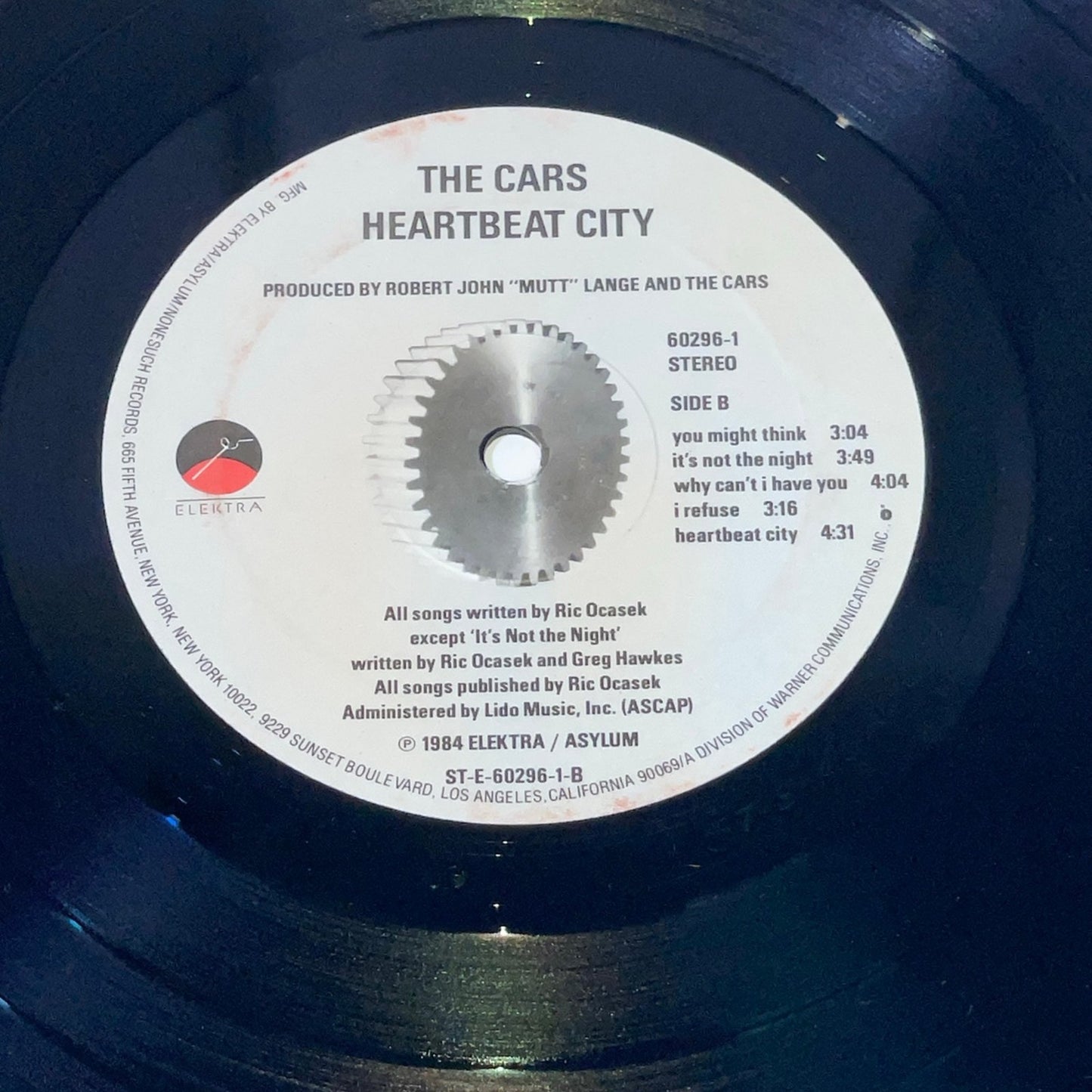 Cars, The - Heartbeat City 1984- Suzy - ELK 60296-1, Elektra - ELK 60296-1 Yugoslavia