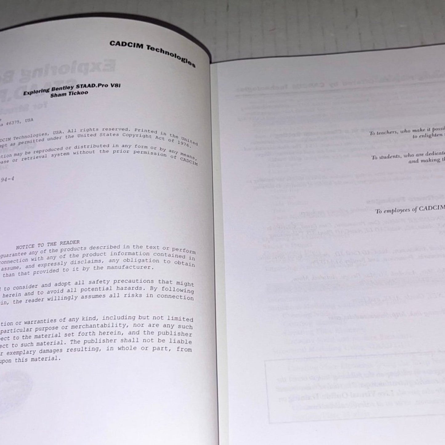 Exploring Bentley STAAD.Pro V8i by Prof. Sham Tickoo Purdue Univ. (2015-03-12)