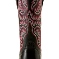 Ariat Women Cattle Caite Stretchfit Western Boot SZ 5.5B LEATHER BLK PINK COWGIRL